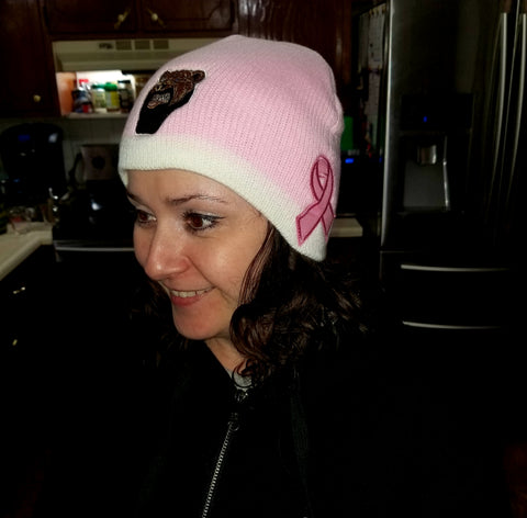 Pink Breast Cancer Awareness Beanie One Size Fits Most
