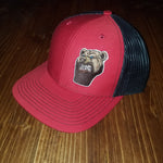 Lone Bear Beard Trucker Hat Red/Black